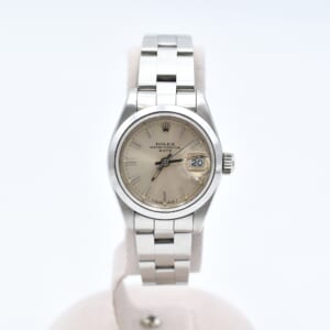 ロレックス オイスターパーペチュアルデイト シルバー文字盤 SS/AT 69160 買取実績【買取日：2025年10月8日】