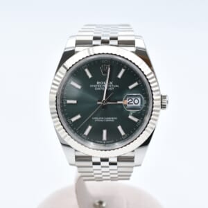 ロレックス デイトジャスト41 ミントグリーン文字盤 ジュビリーブレス SS×WG/AT 126334 買取実績【買取日：2025年10月7日】