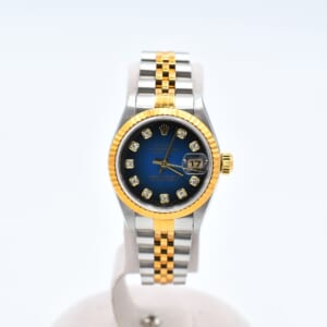 ロレックス デイトジャスト ブルーグラデーション文字盤 新PD SS×YG/AT 79173G 買取実績【買取日：2025年10月9日】