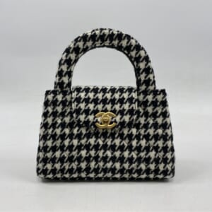 シャネル ミニショッピングバッグ 2WAYバッグ 千鳥格子 ウール GD金具 プレート AS4416 買取実績【買取日：2025年10月17日】