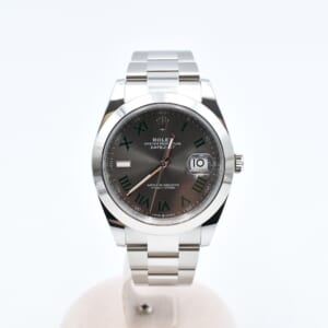 ロレックス デイトジャスト スレートローマン文字盤 オイスターブレス SS/AT 126300 買取実績【買取日：2025年10月25日】