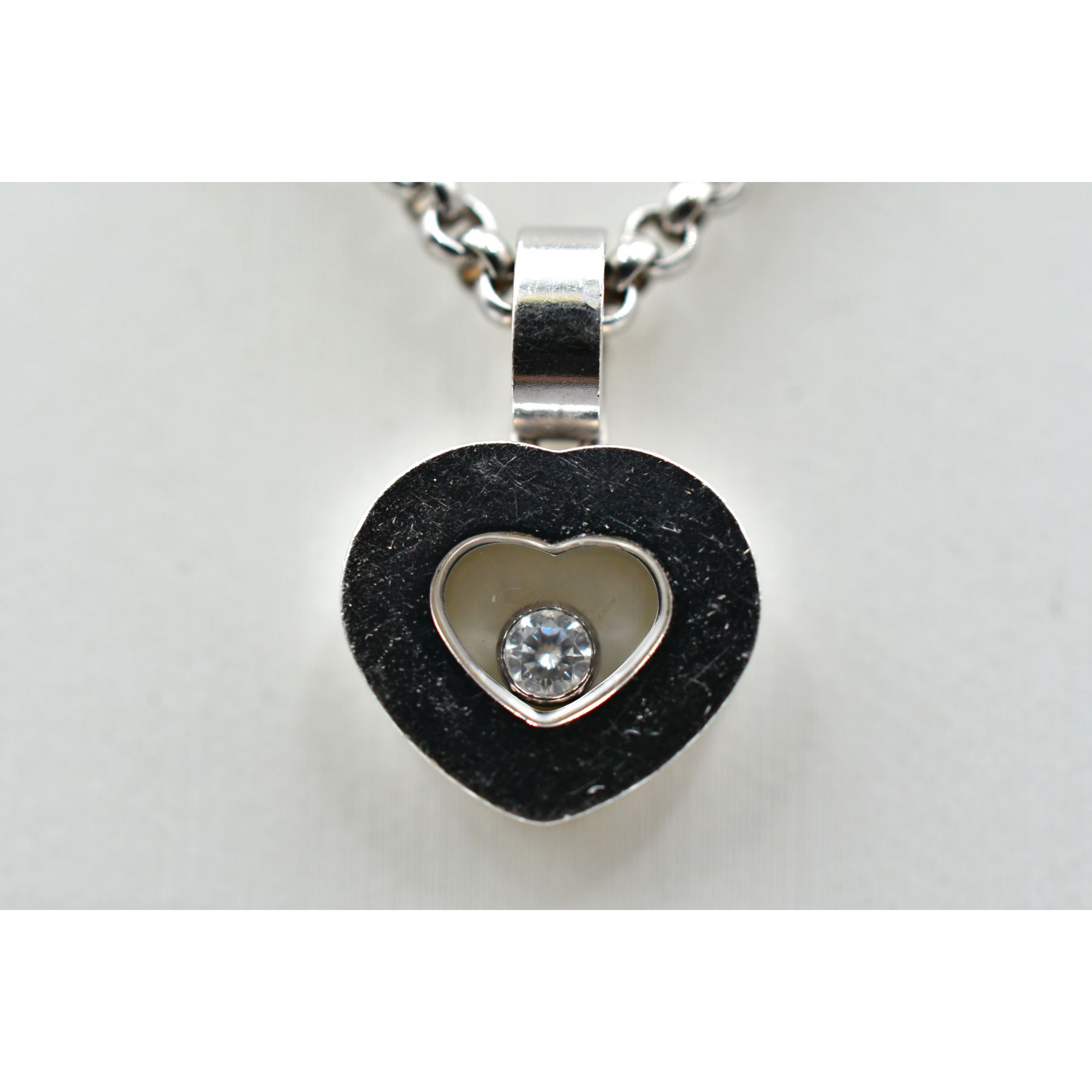 ショパール ハッピーダイヤモンド 1PD ネックレス 750 Bランク