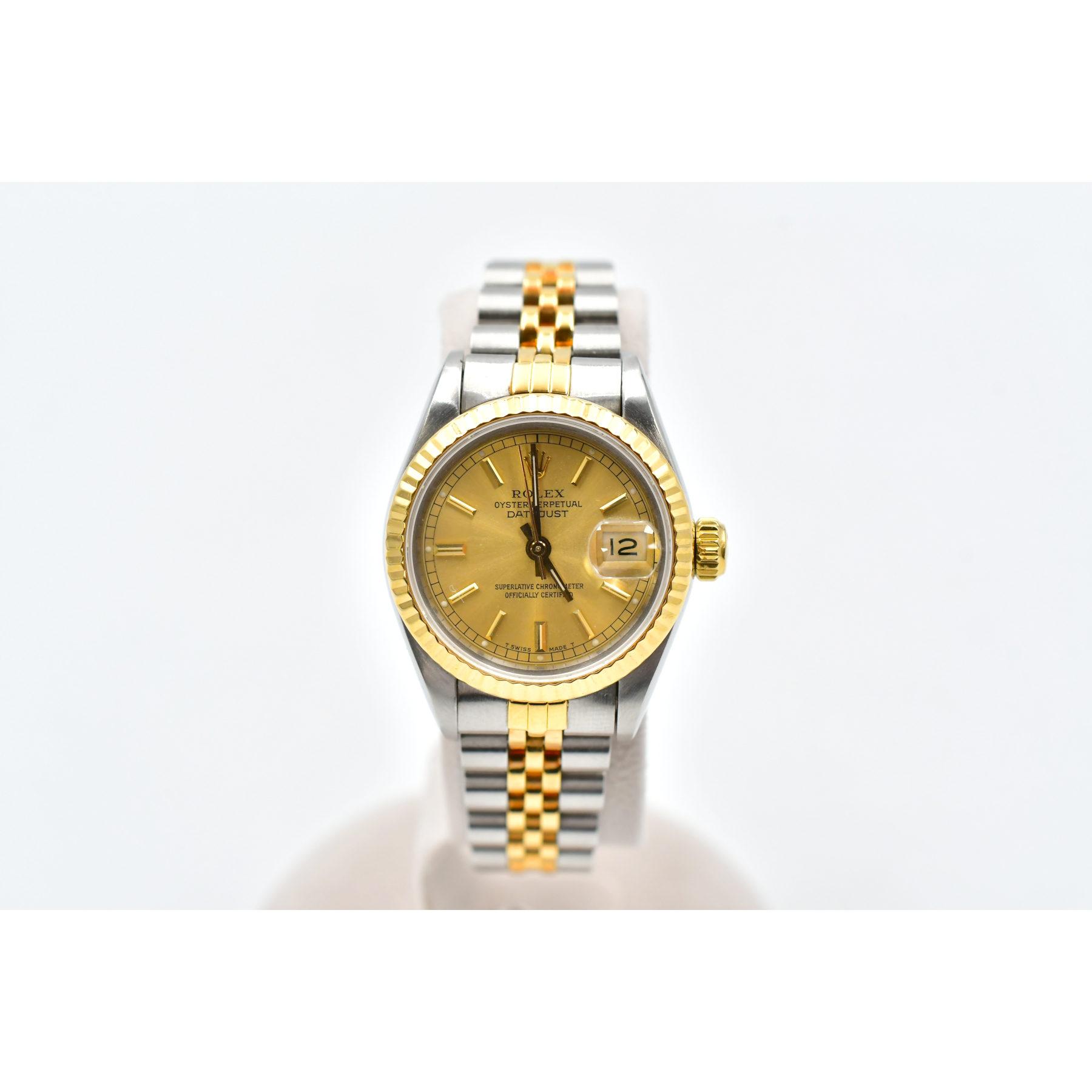 ロレックス デイトジャスト シャンパン文字盤 SS×YG/AT 69173 Bランク