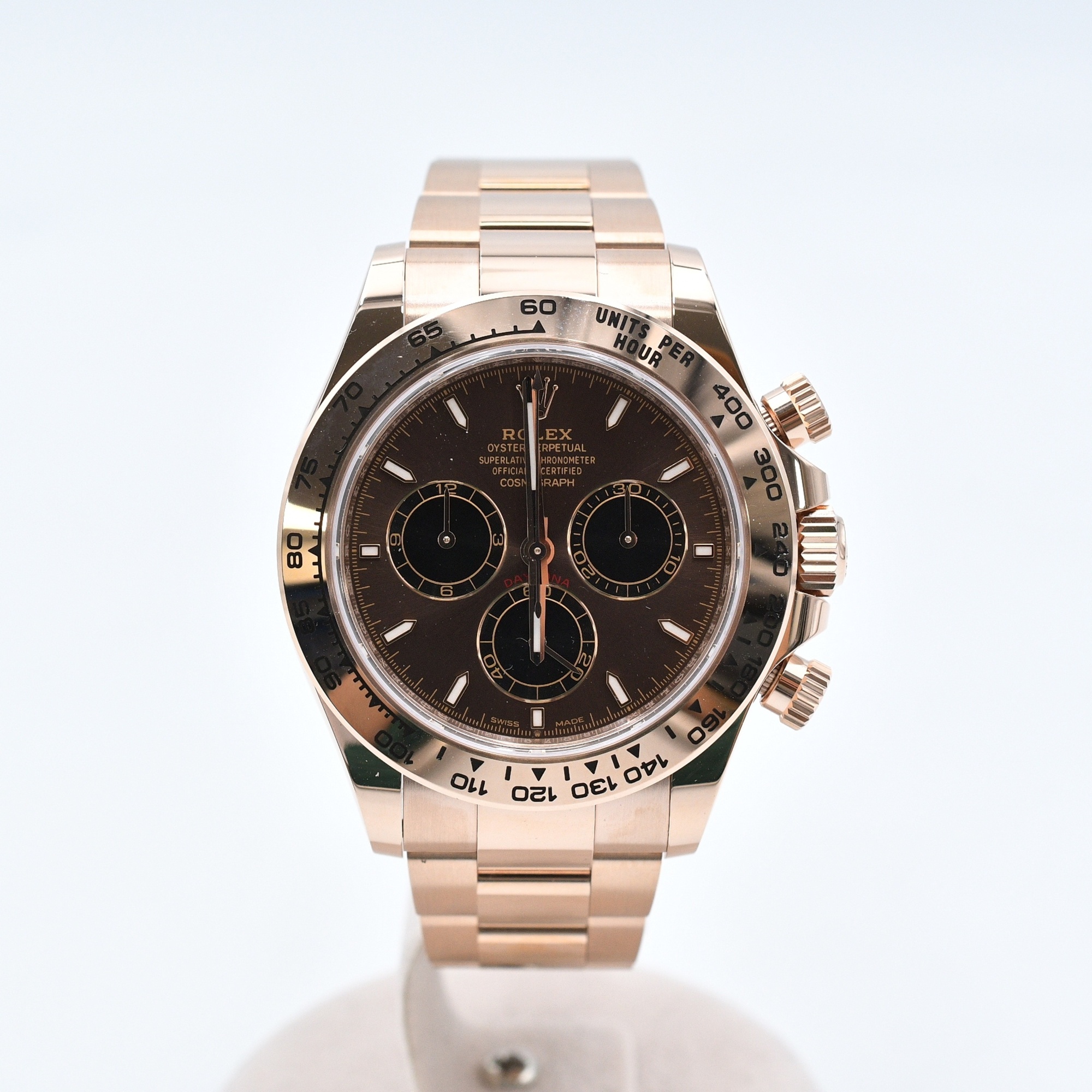 ロレックス デイトナ チョコ×ブラック文字盤 PG/AT 126505 Sランク