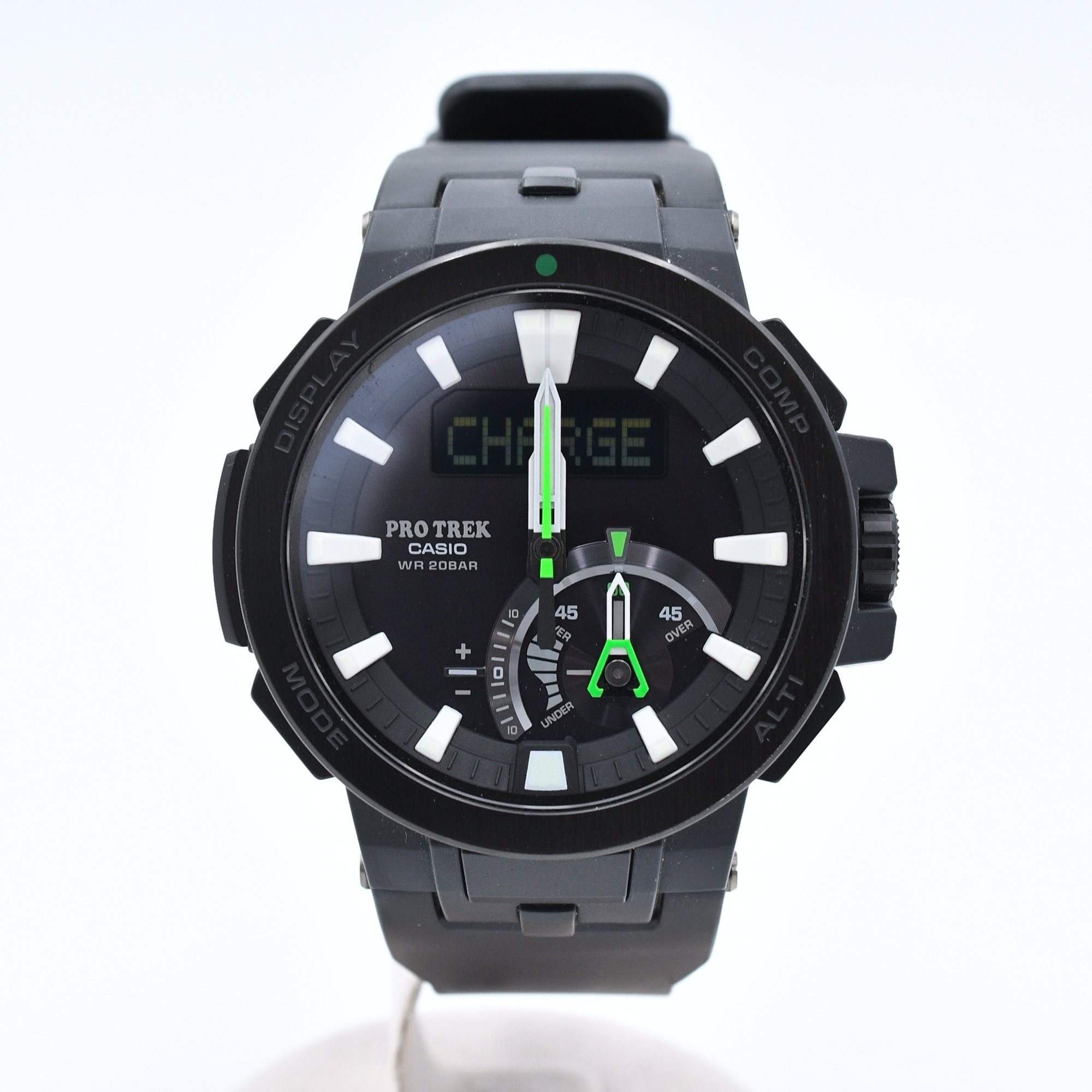 カシオ プロトレック マルチフィールドライン デジタル×アナログ 黒文字盤 樹脂/ソーラー PRW-7000-1AJF Bランク