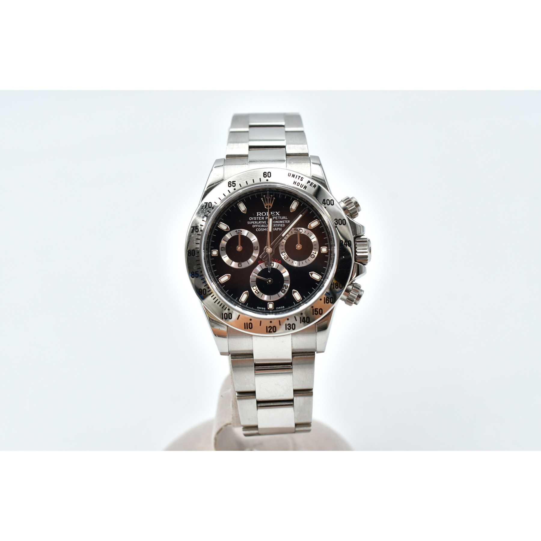 ロレックス デイトナ 黒文字盤 SS/AT 116520 Bランク