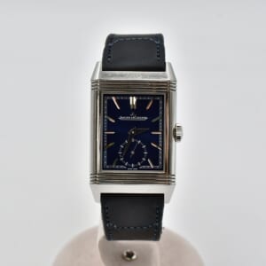 ジャガー・ルクルト レベルソ トリビュート スモールセコンド 青文字盤 SS×革/手巻 Q3978480/214.8.62 買取実績【買取日：2025年10月5日】