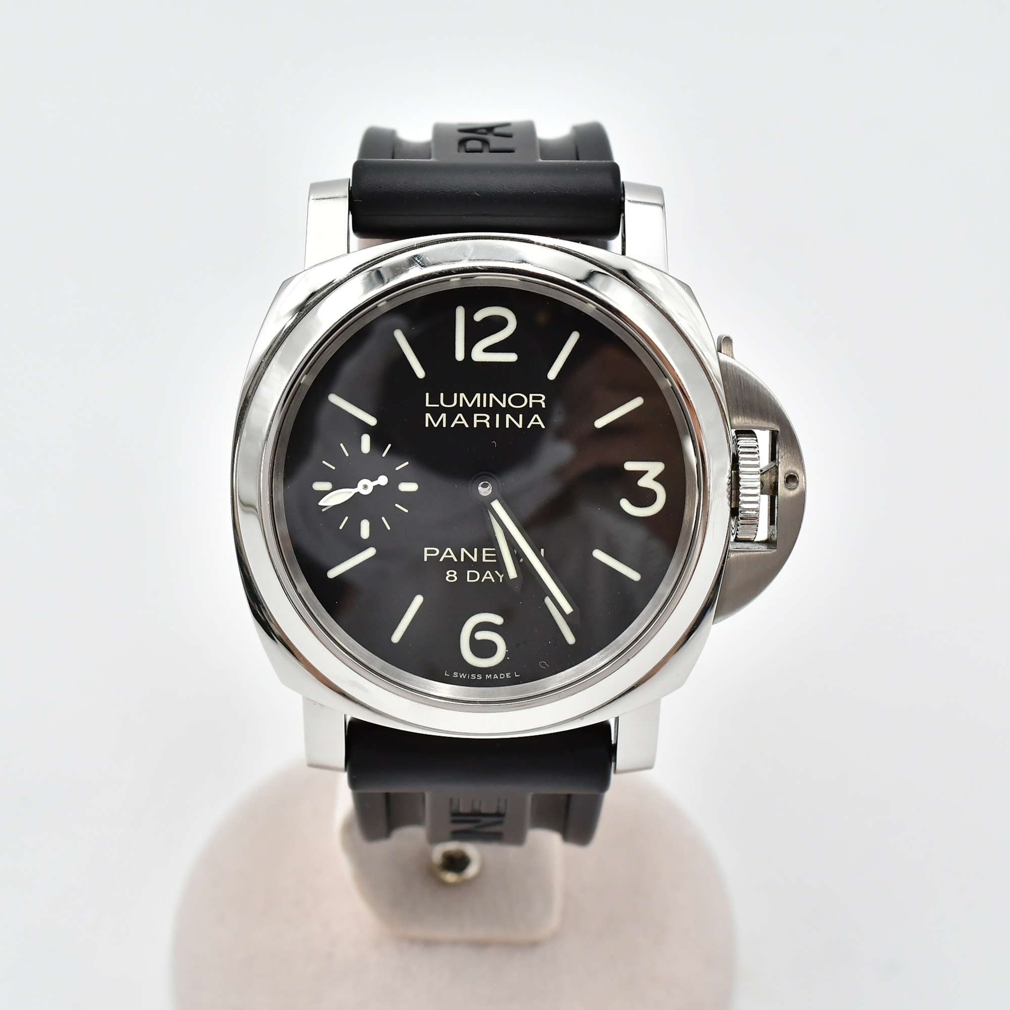 パネライ ルミノール マリーナ 8デイズ アッチャイオ SS×ラバー/手巻 PAM00510 ABランク