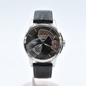 ハミルトン ジャズマスター オープンハート 黒文字盤 SS×革/AT H325651 買取実績【買取日：2025年9月30日】