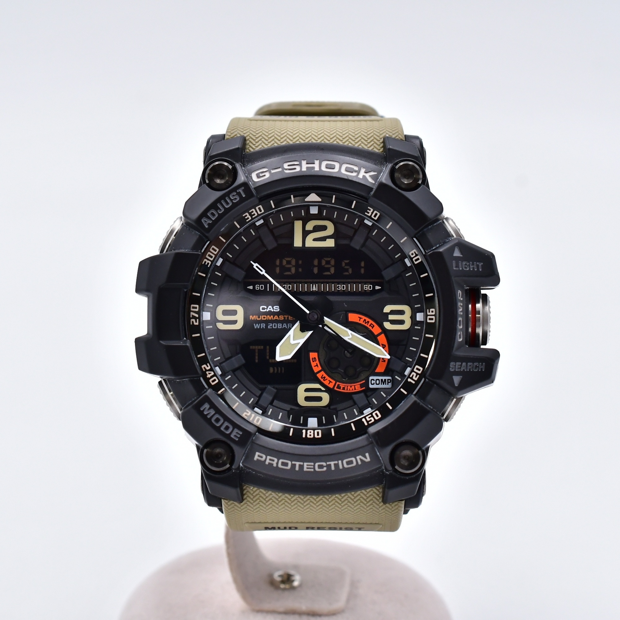 カシオ マッドマスター 黒文字盤 SS×レジン/QZ ABランク