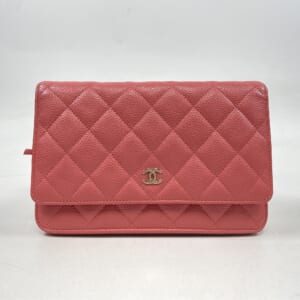 シャネル マトラッセ チェーンウォレット ピンク キャビアスキン GD金具 買取実績【買取日：2025年10月16日】