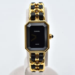 シャネル プルミエールM 黒文字盤 GP/QZ H0001 買取実績【買取日：2025年10月16日】