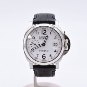 パネライ ルミノールマリーナ スモールセコンド 白文字盤 SS×革/AT PAM00049 買取実績【買取日：2025年10月24日】
