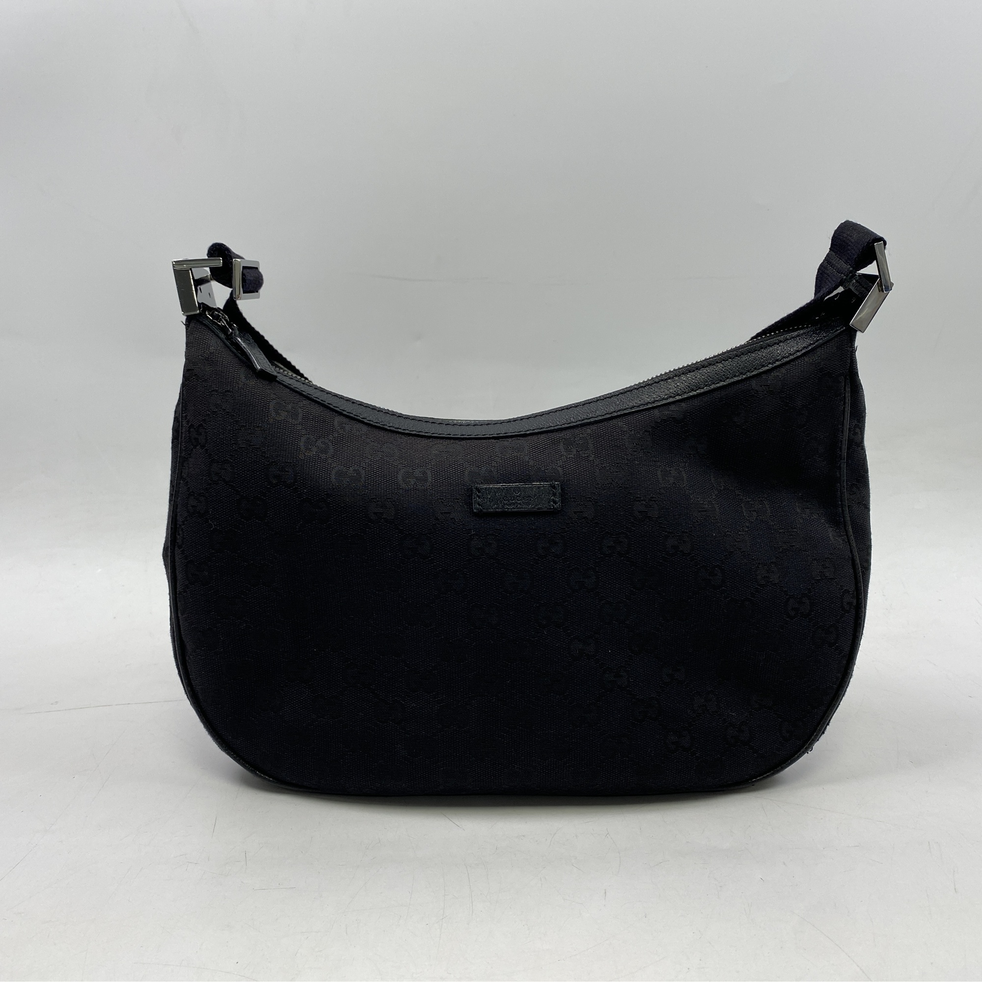 グッチ GGキャンバス 黒 ジャガード ショルダーバッグ ABランク