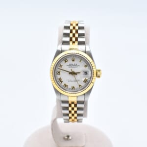 ロレックス デイトジャスト ホワイトローマ文字盤 SS×YG/AT 69173 買取実績【買取日：2025年10月7日】