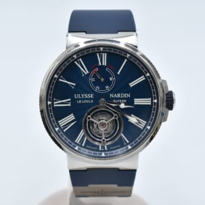 ユリス ナルダン マリーン トュールビヨン 青文字盤 SS×ラバー/AT 1283-181/E3 買取実績【買取日：2025年10月1日】