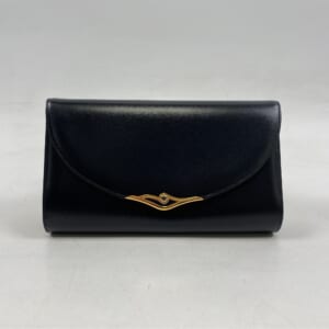 カルティエ サファイア チェーンショルダーバッグ 黒 カーフ GD金具 買取実績【買取日：2025年10月19日】