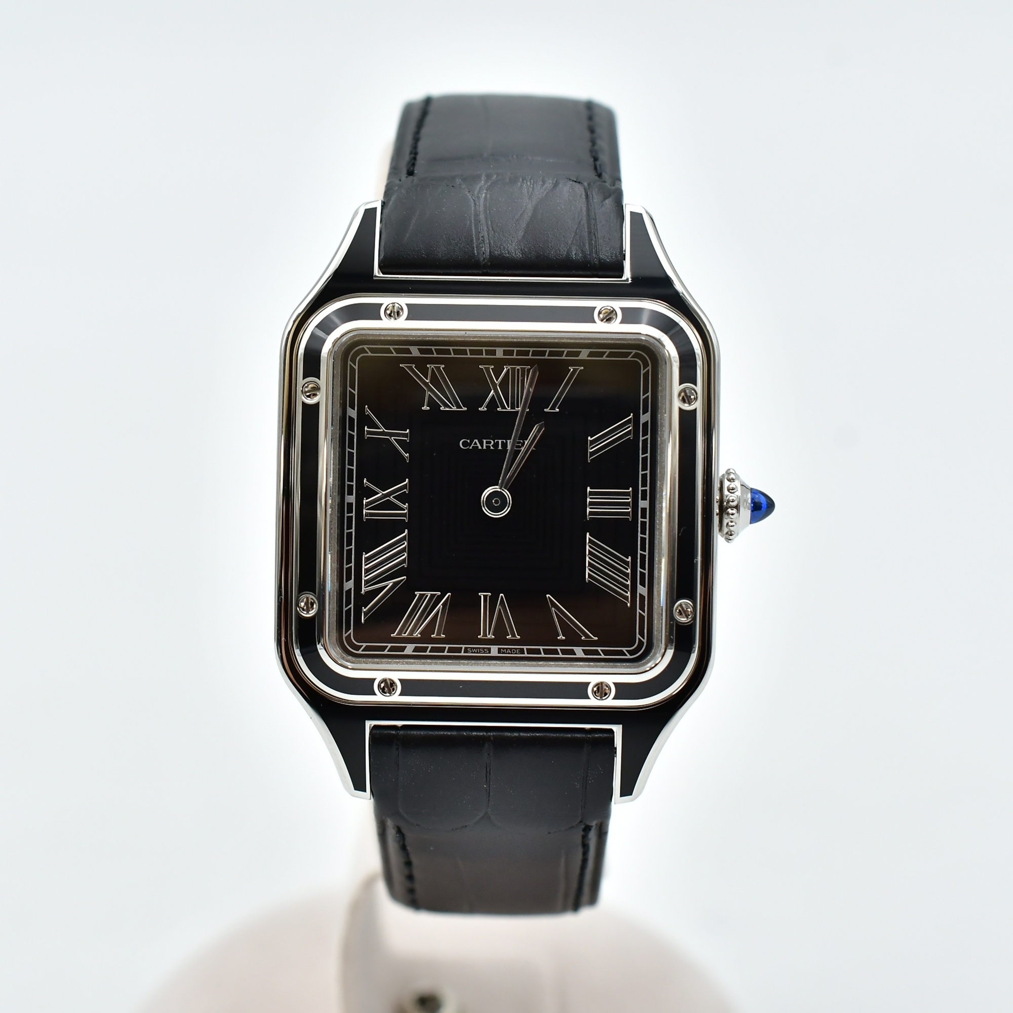 【値引不可】カルティエ　サントス　ビジネスバッグ　レザー　ダークブラウン カルティエ(Cartier) 中古 ビジネスバッグ・ブリーフケース | 通販