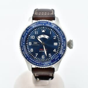 IWC パイロットウォッチ タイムゾーナー プティ・プランス 青文字盤 SS×革/AT IW371601 買取実績【買取日：2025年10月17日】