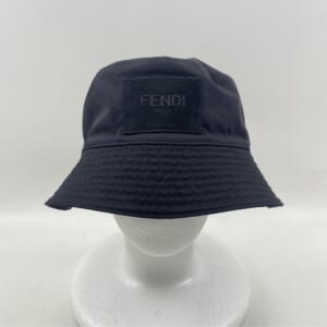 フェンディ バケットハット 黒 ナイロン 58 FXQ801 買取実績【買取日：2025年10月24日】