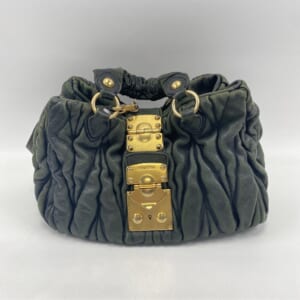 ミュウミュウ マテラッセ 2wayバッグ グリーン レザー 買取実績【買取日：2025年10月21日】