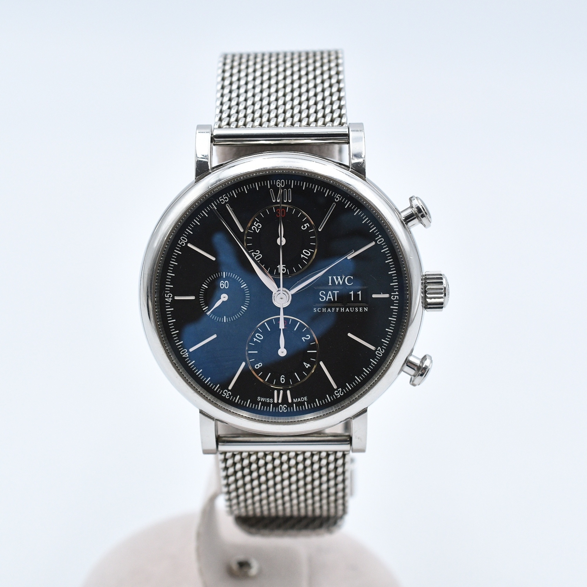 IWC ポートフィノ 黒文字盤 SS/AT ABランク