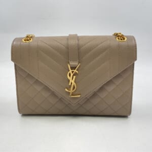 サンローラン エンベロープ ショルダーバッグ ベージュ レザー 買取実績【買取日：2025年10月23日】