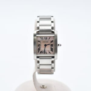 Cartierマストヴァンドーム アイボリー文字盤 QZ/カルティエ/SV925