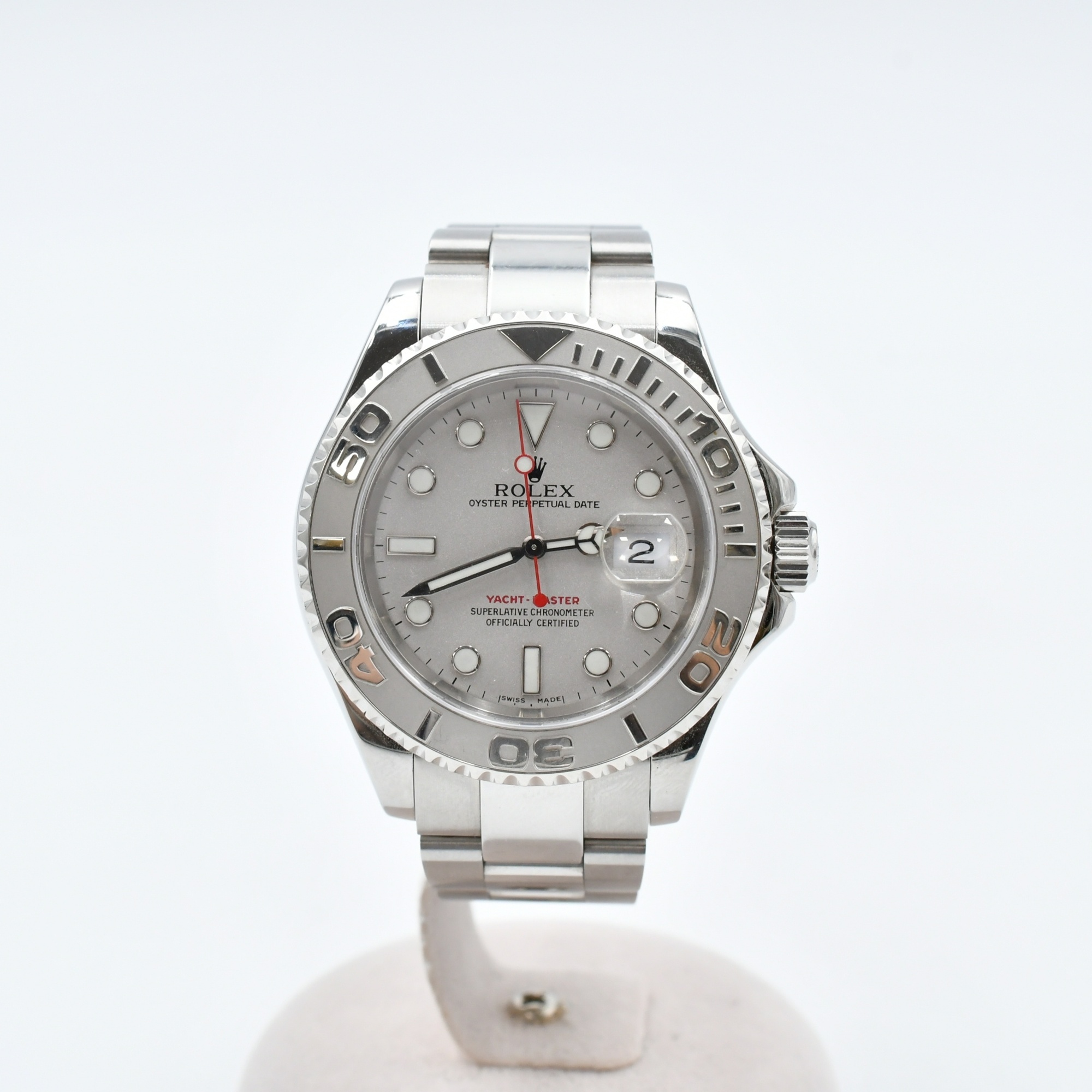 ロレックス ヨットマスター ロレジウム文字盤 SS×Pt/AT Bランク