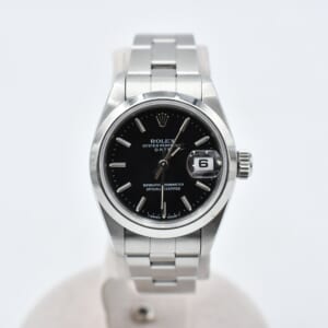 ロレックス オイスターパーペチュアル デイト 黒文字盤 SS/AT 69160A 買取実績【買取日：2025年10月24日】