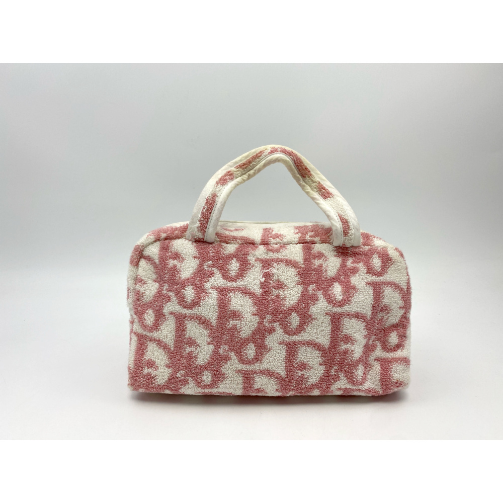 オールド　ディオール　ミニボストン　トロッター　ハンドバッグ　革ロゴ　キャンバス Christian Dior/クリスチャンディオール】 トロッター ミニ