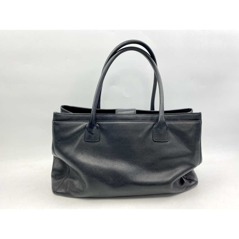 シャネル エグゼクティブ トートバッグ 黒 キャビアスキン SV金具 Bランク