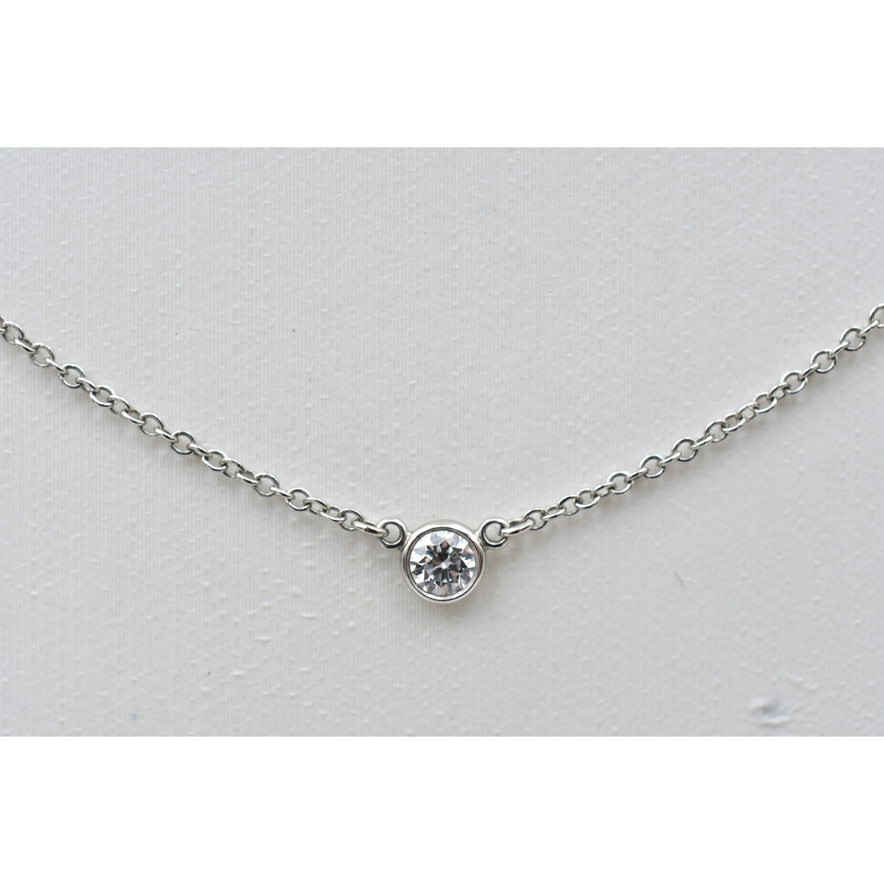 【新品】3mm ダイヤモンド バイザヤード Pt950 ノーブランド 楽天市場】ティファニー ネックレス バイザヤード ダイヤモンド 0.3ct