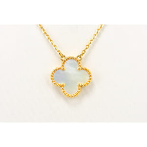 ヴァンクリーフ＆アーペル ヴィンテージアルハンブラ マザーオブパール ネックレス K18YG 買取実績【買取日：2025年9月30日】