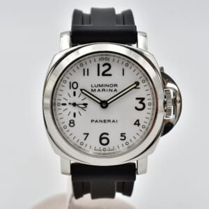 パネライ ルミノールマリーナ 白文字盤 SS×社外ラバー/手巻き PAM00113 買取実績【買取日：2025年10月2日】