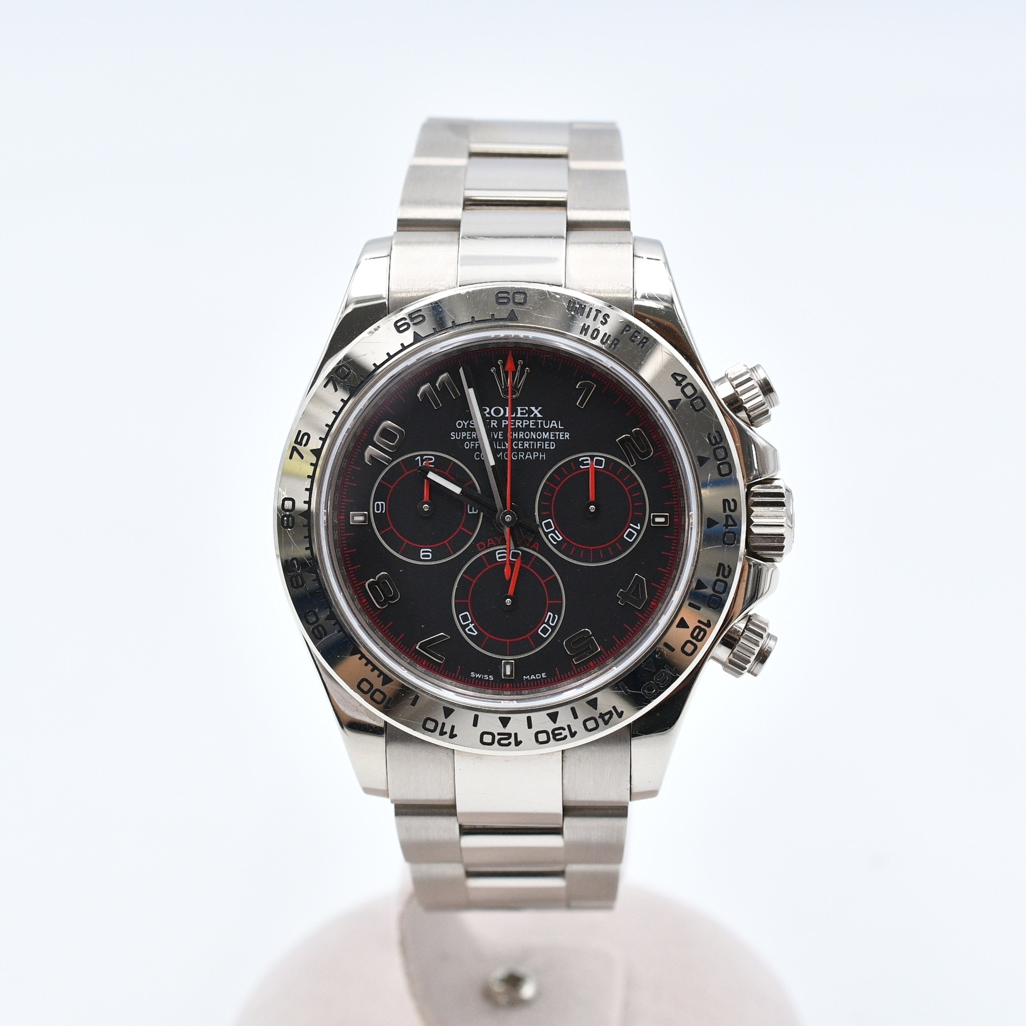 ロレックス デイトナ 黒アラビア文字盤 WG/AT 116509 Bランク