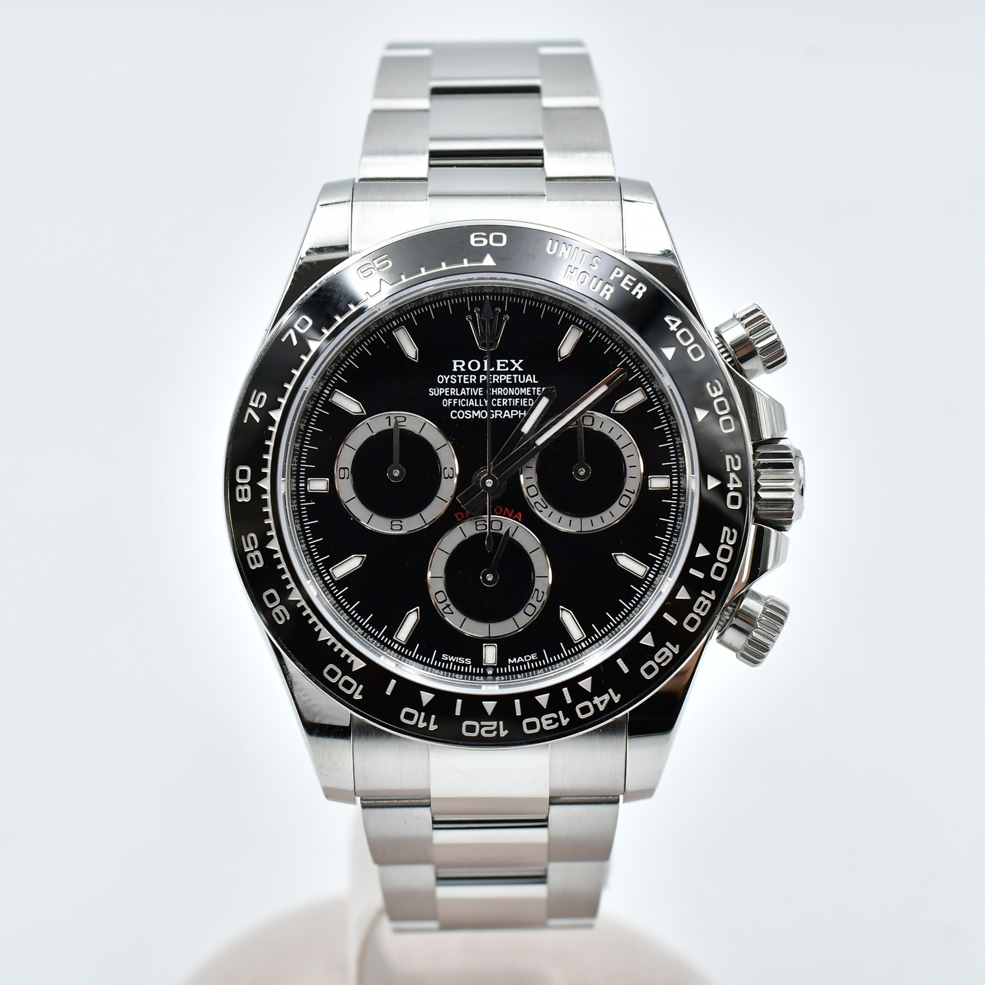 ロレックス デイトナ 黒文字盤 SS/AT 126500LN Sランク