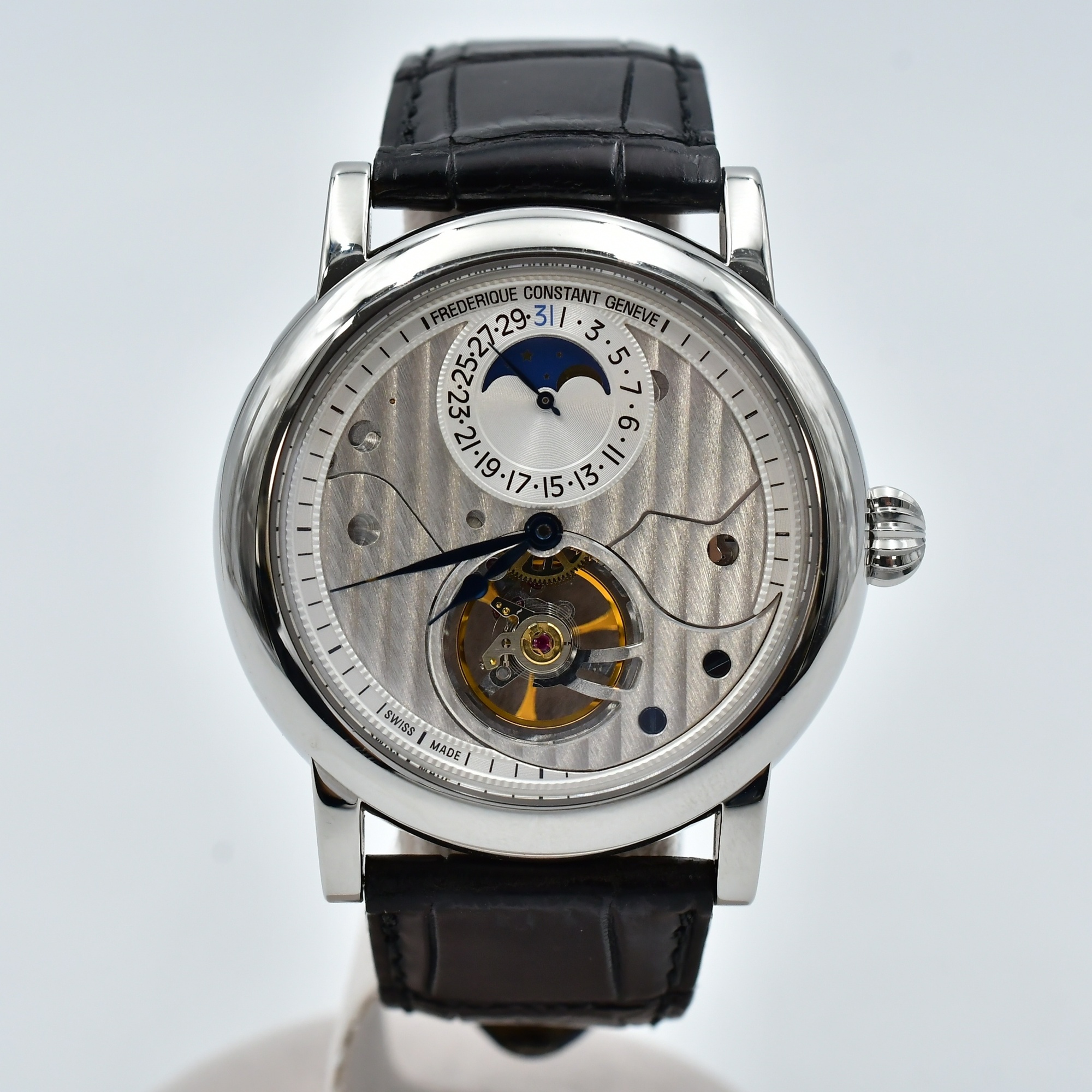 フレデリック コンスタント ハートビート ムーンフェイズ SS×革/AT Bランク