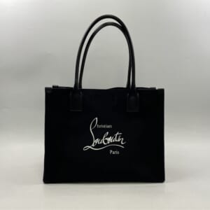 クリスチャンルブタン ロゴトートバッグ 黒 キャンバス×レザー 買取実績【買取日：2025年10月26日】