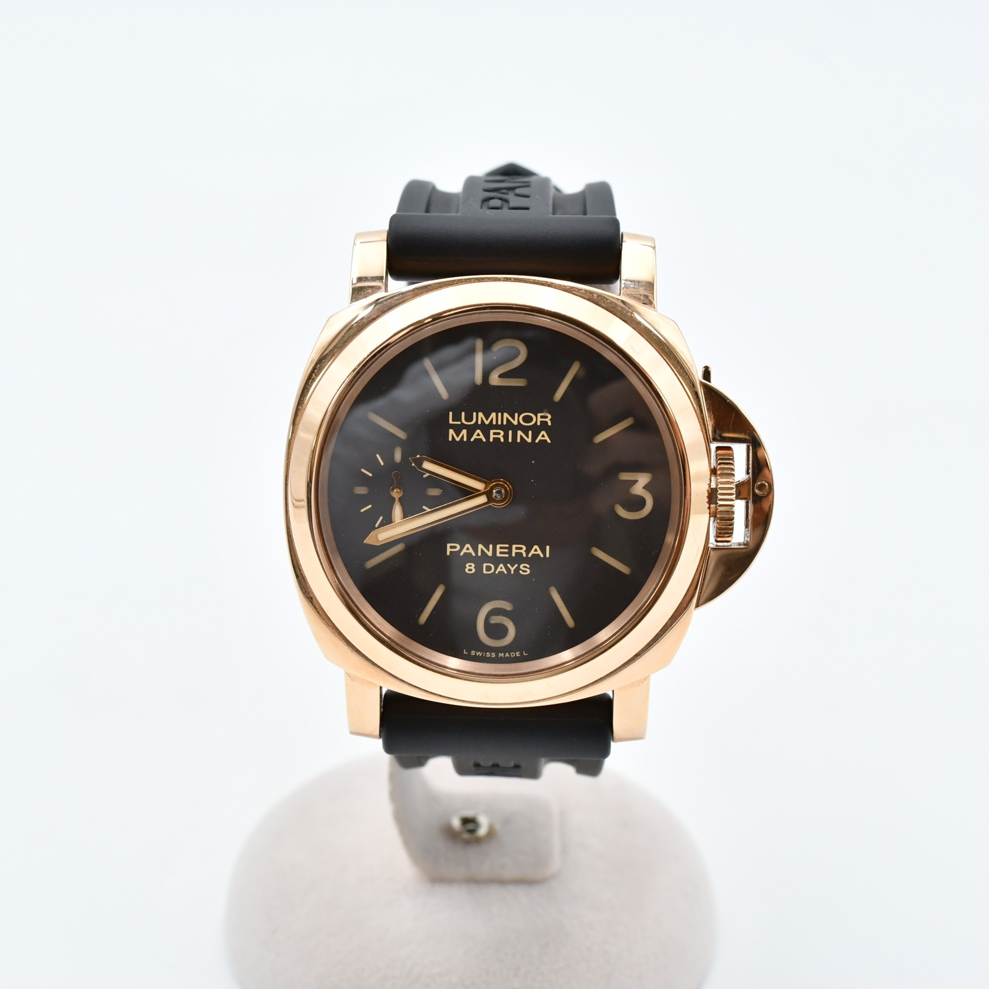 パネライ ルミノール マリーナ 8デイズ オロロッソ ブラウン文字盤 Bランク