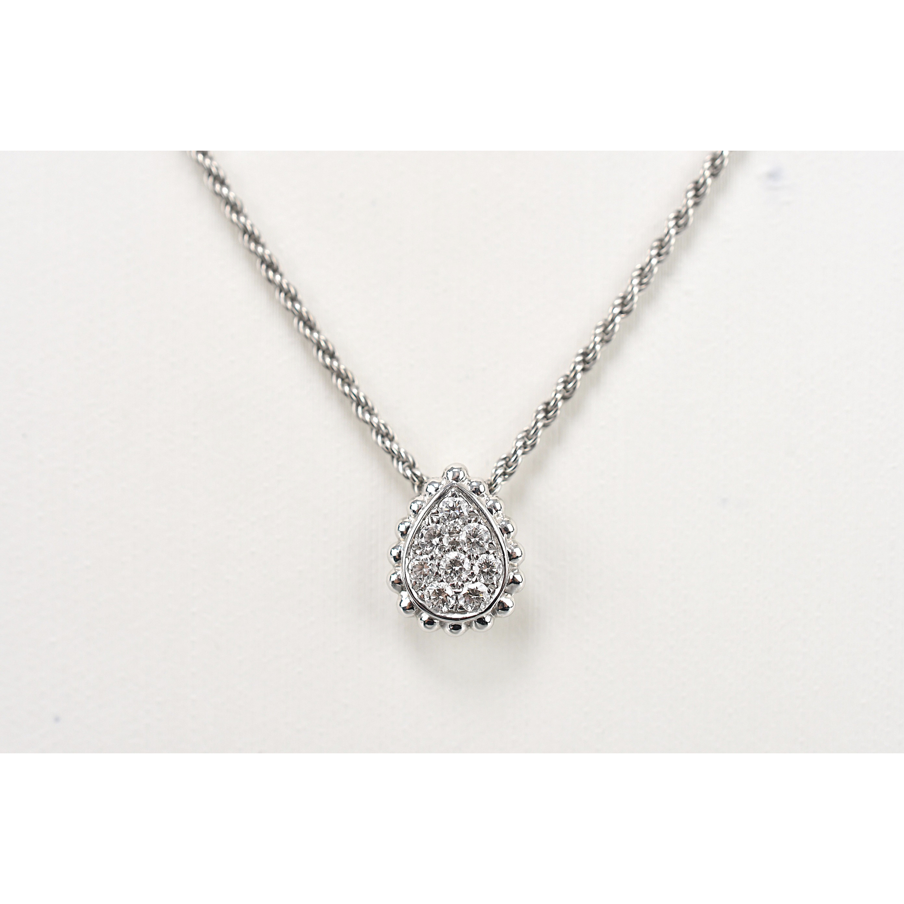 ブシュロン セルパンボエム エクストラスモール ダイヤ ネックレス 750 WG Bランク