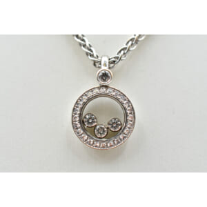 ショパール ハッピーダイヤネックレス ３PDダイヤ 750WG 79/3957-20 買取実績【買取日：2025年10月18日】