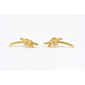 ティファニー ティファニーノット ダイヤピアス Au750YG 買取実績【買取日：2025年10月10日】