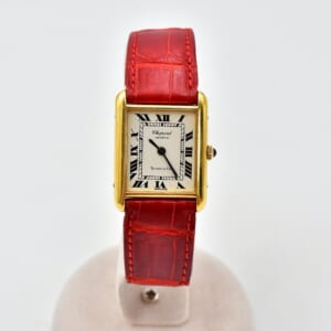 ショパール ×ティファニー タンクレクタンギュラーケース YG×レザー/手巻き 買取実績【買取日：2025年10月2日】