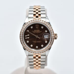 ロレックス デイトジャスト チョコ文字盤 IXダイヤ スターダイヤ SS×PG/AT ジュビリー 279381RBR 買取実績【買取日：2025年9月30日】