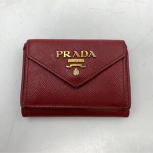 プラダ コンパクトウォレット 赤/レザー 1MH021 買取実績【買取日：2025年10月24日】