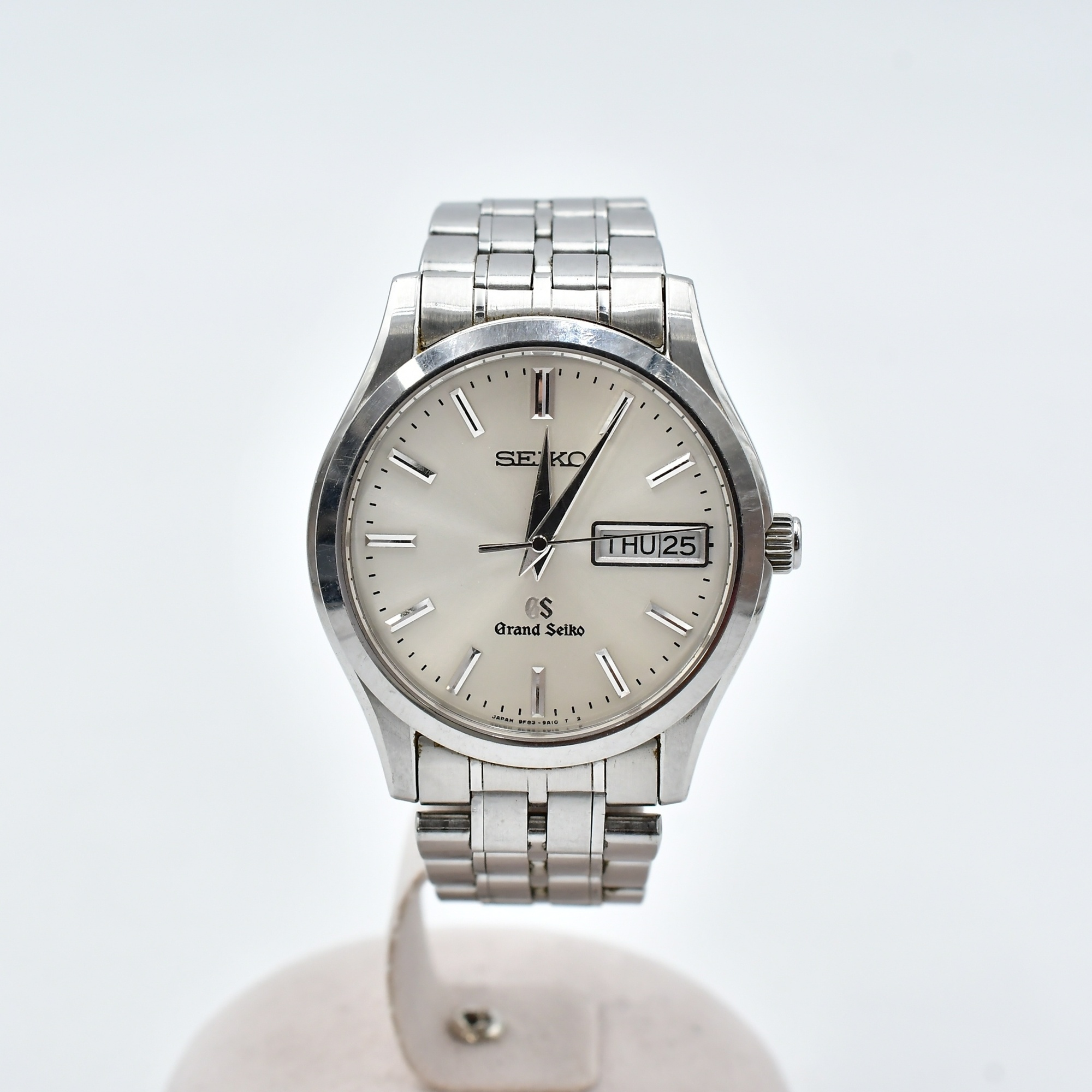 グランドセイコー グランドセイコー デイデイト シルバー文字盤 SS/QZ Bランク