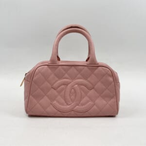 シャネル マトラッセ ミニボストン キャビアスキン ピンク A20996 買取実績【買取日：2025年10月21日】