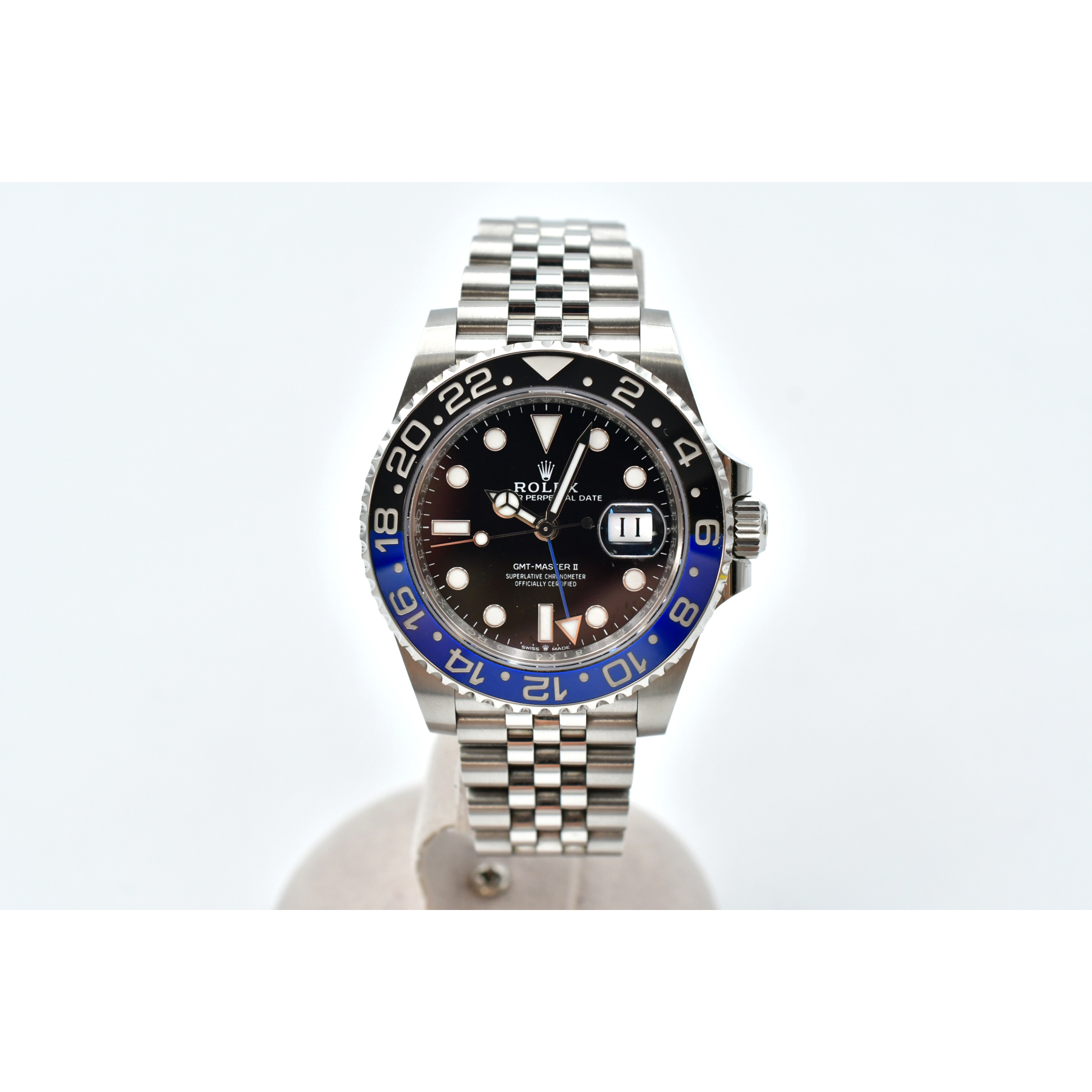 ロレックス GMTマスターII 黒文字盤 ジュビリーブレス SS/AT 126710BLNR Bランク