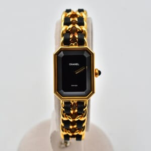 シャネル プルミエールL 黒文字盤 GP×革/QZ H0001 買取実績【買取日：2025年10月19日】